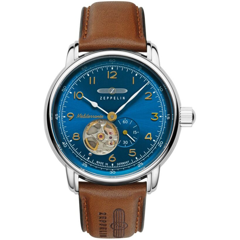 Pánské Hodinky Zeppelin 96663 s hnědým řemínkem