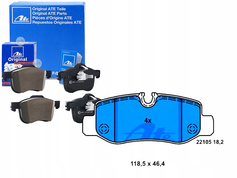 Brzdové Destičky Mercedes Zadní Vito 1,6-2,2D 14- At Sada pro řidiče #35