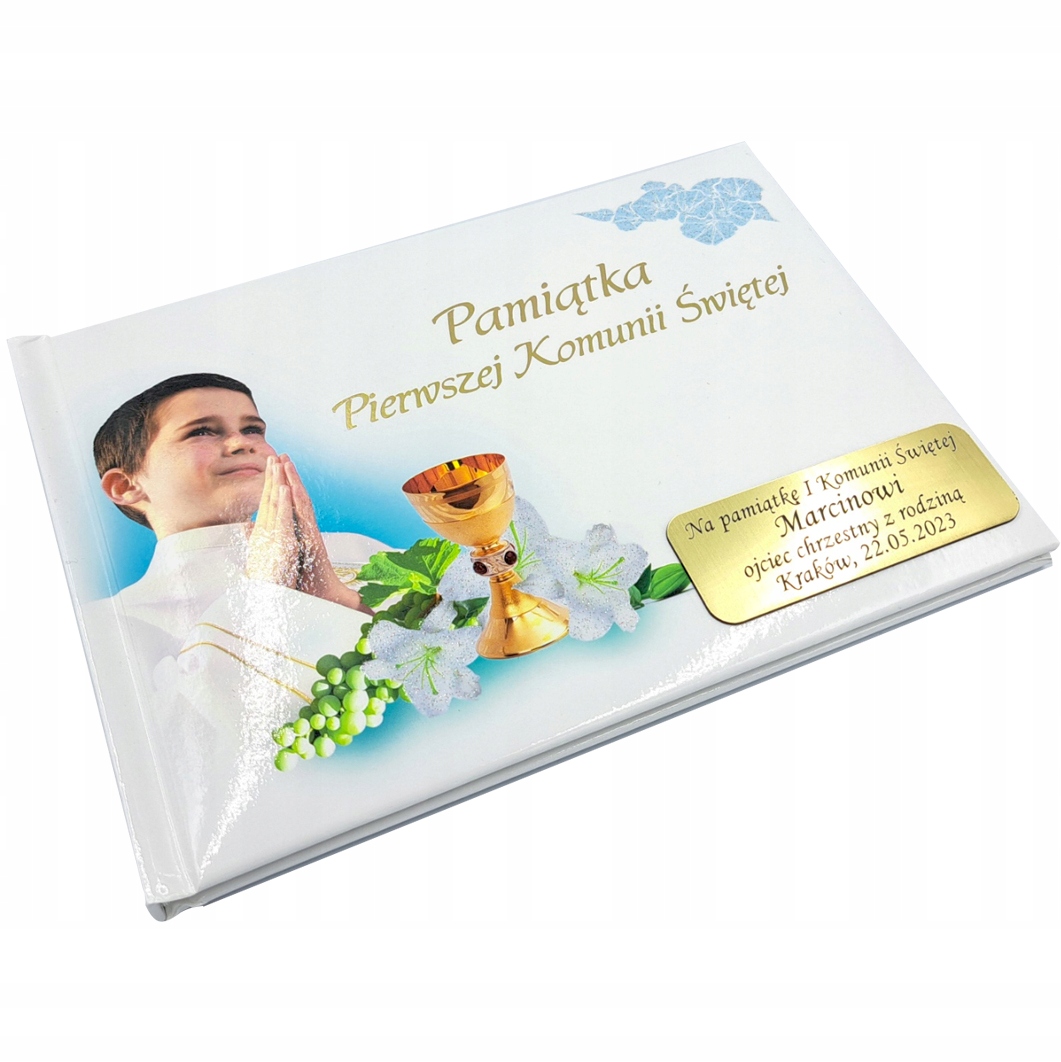

Pamiątka I Komunii Dla Chłopca Książeczka Grawer