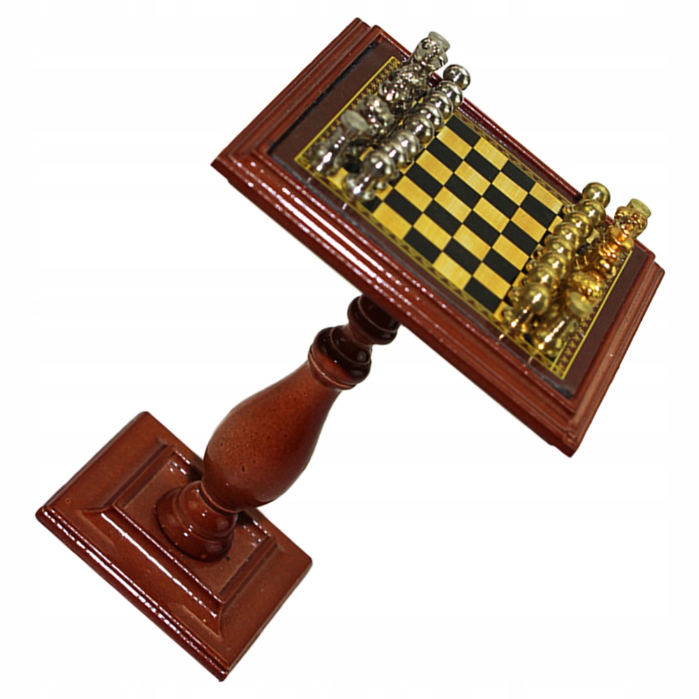 DEKORACJA DOMU SYMULOWANA MINI SZACHOWNICA