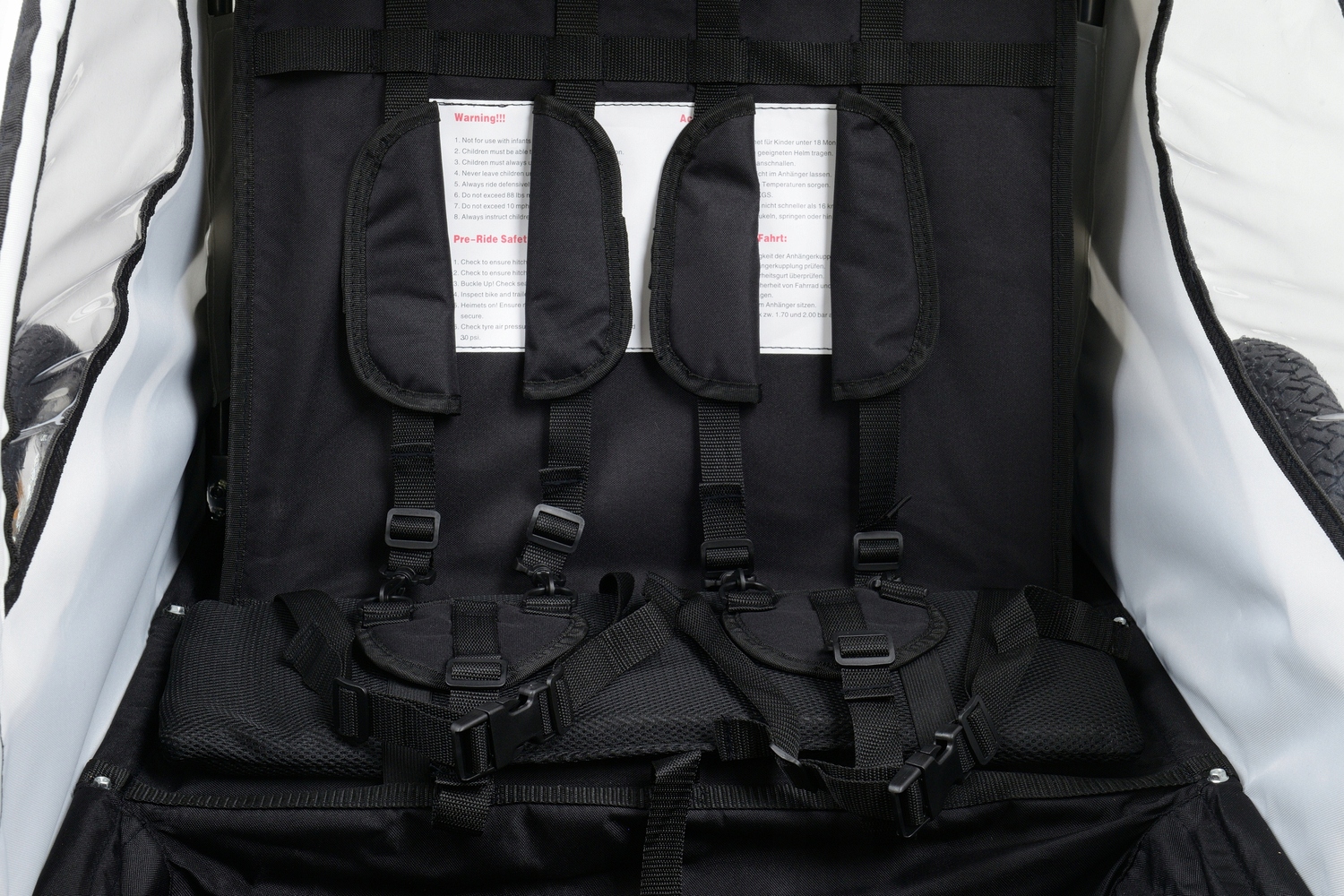 PRZYCZEPKA ROWEROWA PRO 3w1 AMORTYZACJA + LEDY Obciążenie maksymalne 26 kg