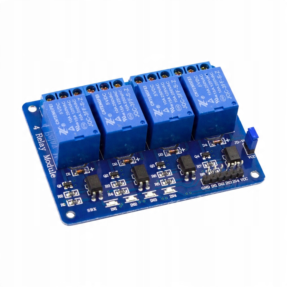 

Przekaźnik 4 Kanałowy 5V Moduł Arduino 10A Low Lo