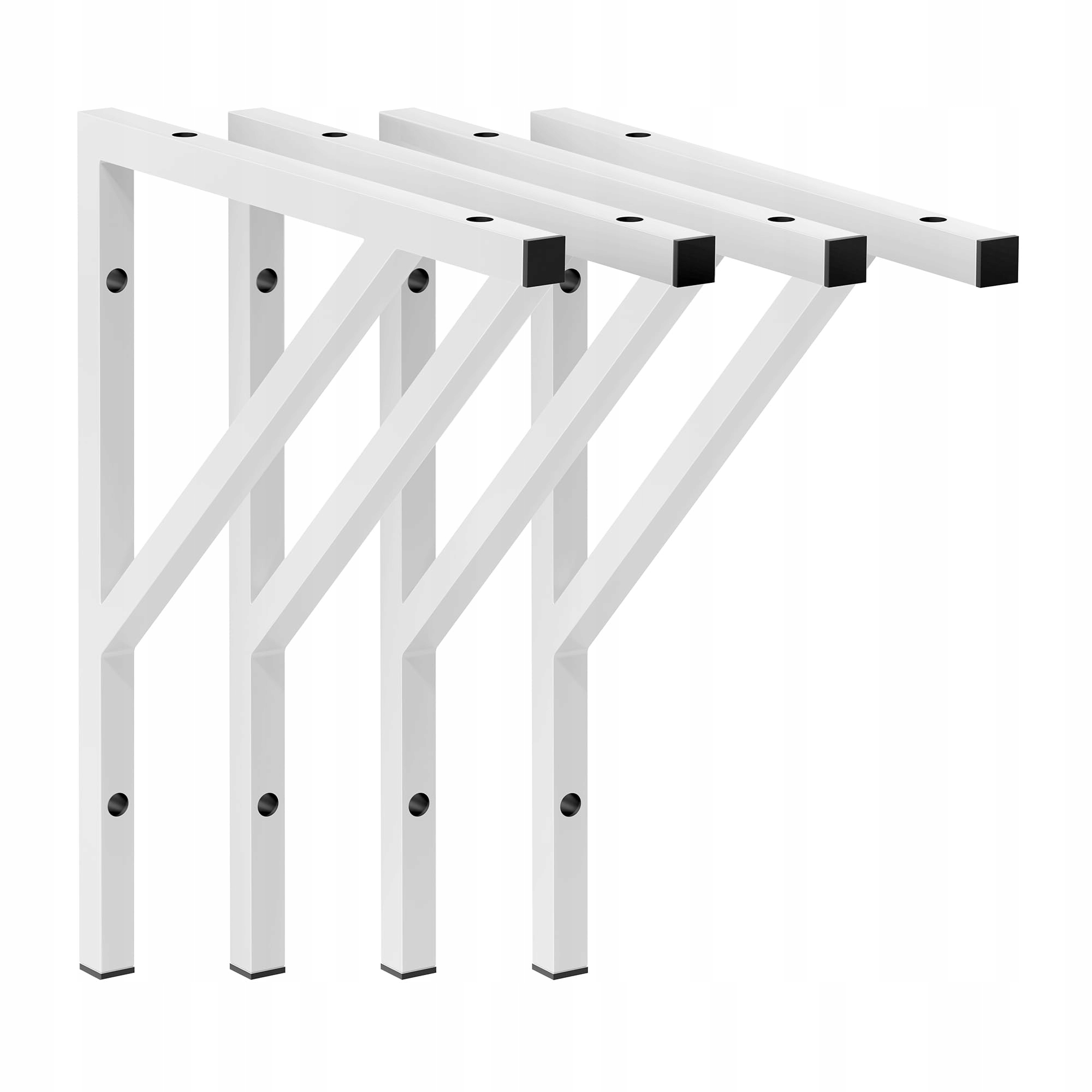 Kessler Pro Podpěra pod regál, poličku, stůl, umyvadlo 530x455 mm 4 ks, bílá