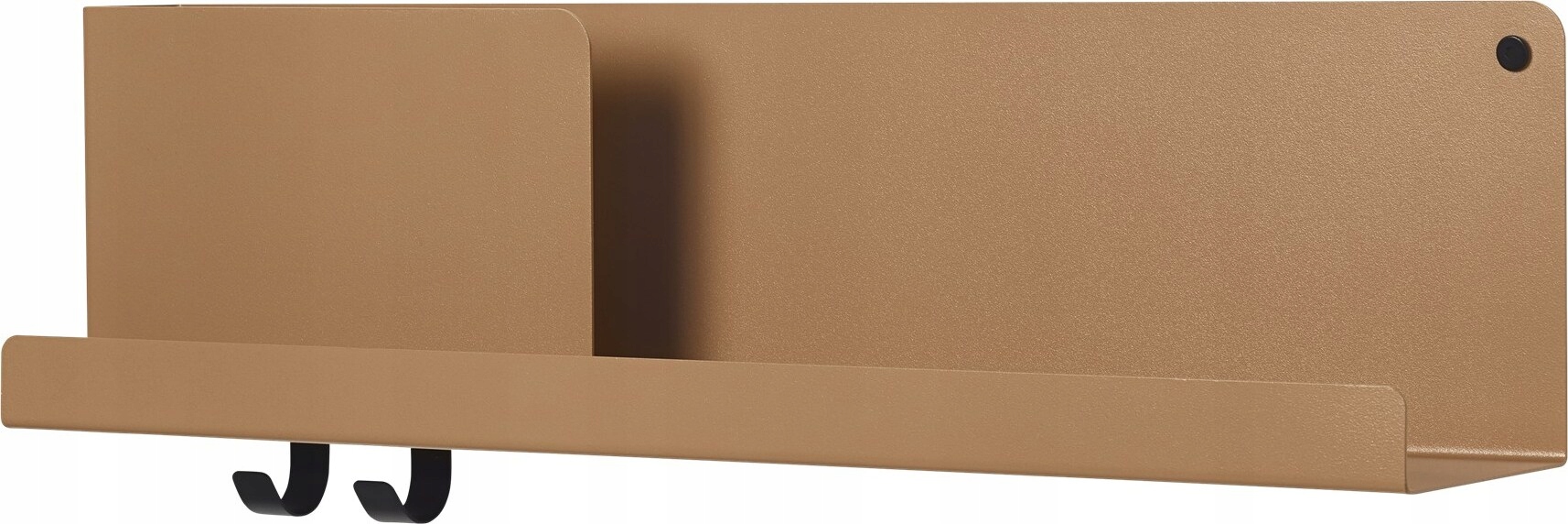 Muuto Folded Organizér Oceľová nástenná polica 63 cm, oranžová