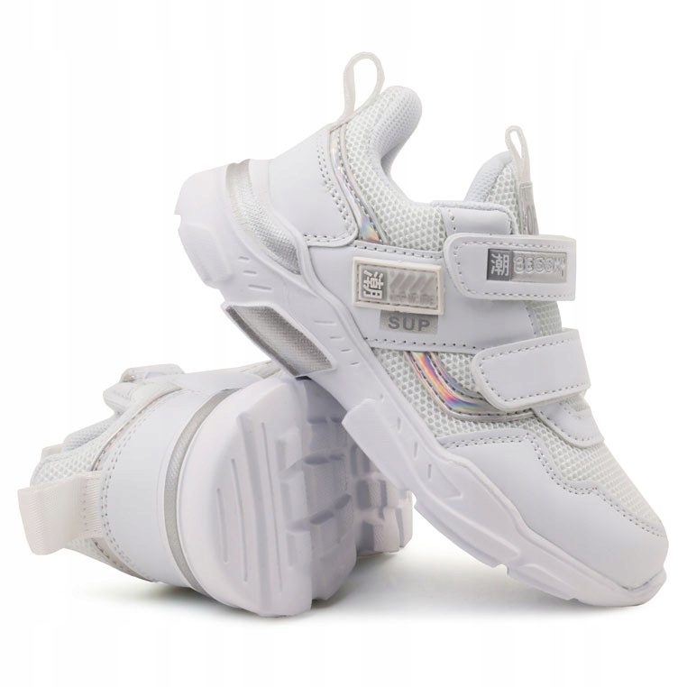 

Buty sportowe dziewczęce oddychające lekkie białe