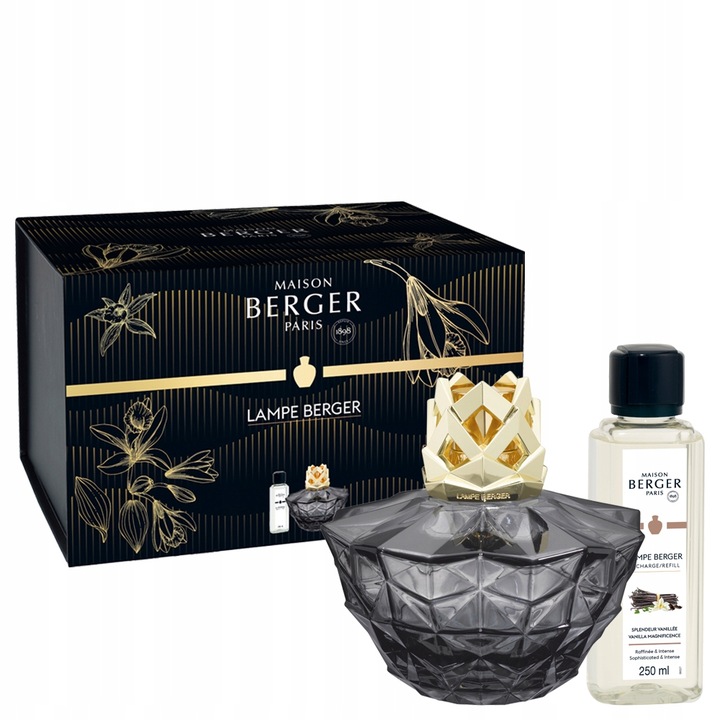 Sada Maison Berger katalytická lampa Kali Black náplň 250 ml