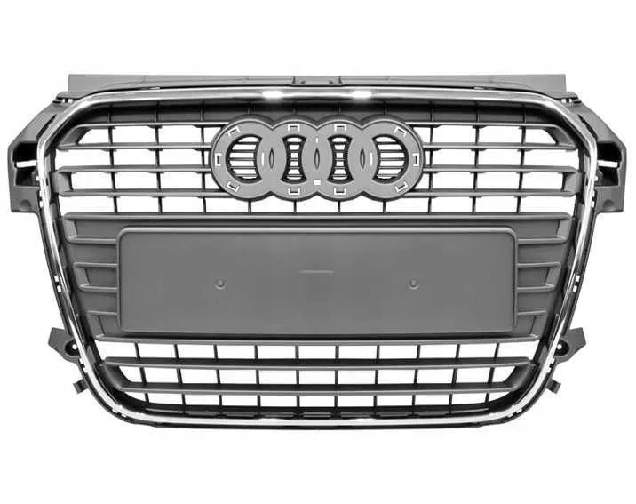 AUDI A1 8X 10- PRZED LIFT ATRAPA CŁODNICY GRILL SZARY RAMKA CHROM