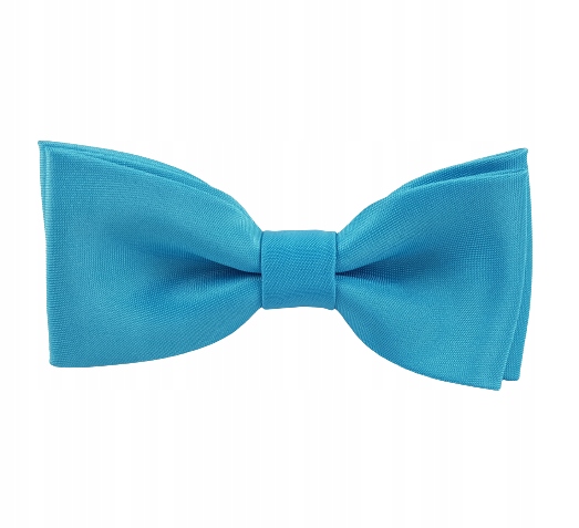 

Muszka Mucha dziecięca chłopięca turkusowa Gładka