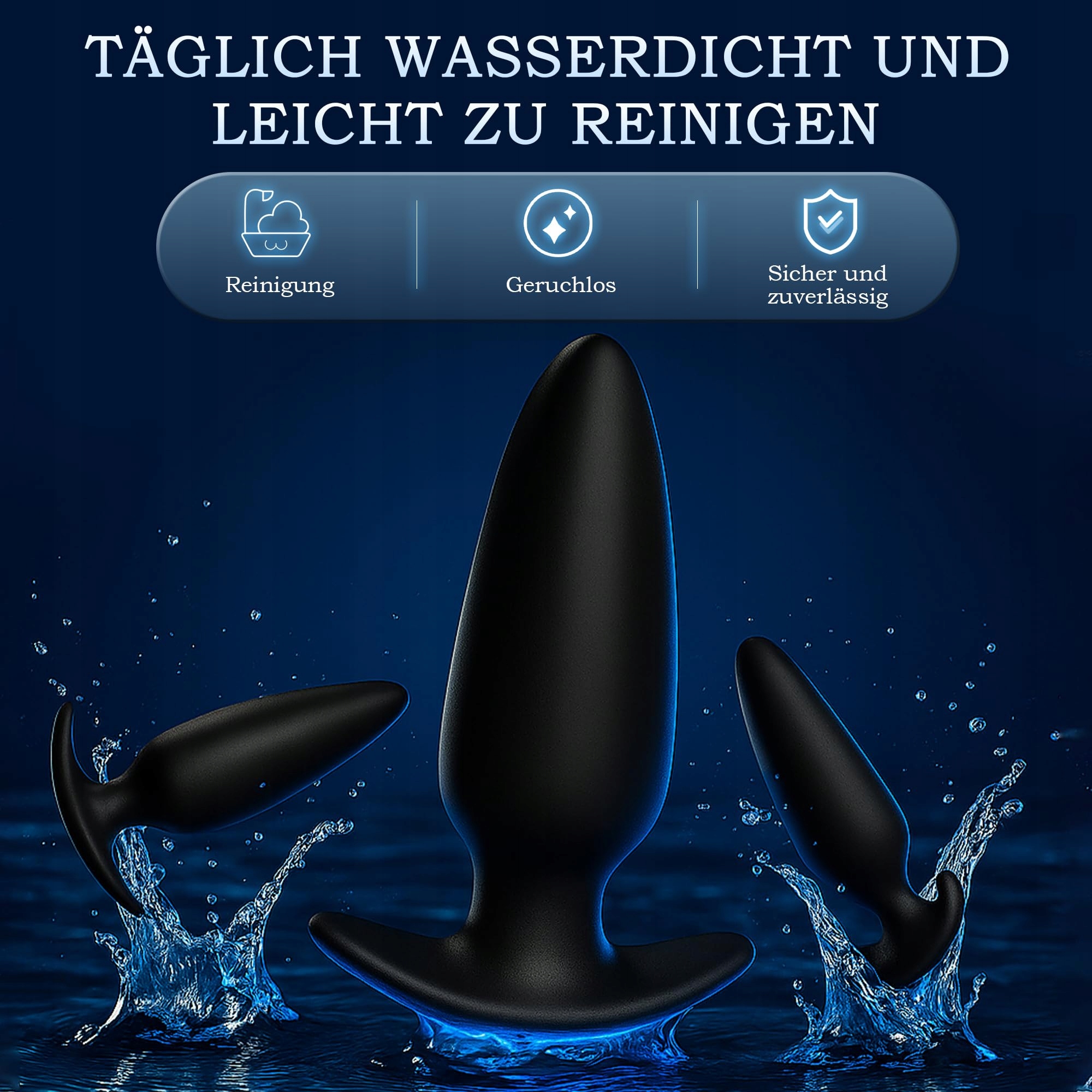 CHICLSQ Zdalnie Sterowany Wibrator Anus Dildo Plug 10 Trybów — miniatura 6