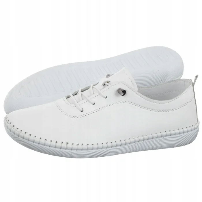 Dámské kožené polobotky Artiker bílé 58C3069 bílé