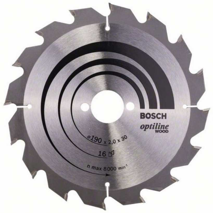 

Bosch Tarcza Piła Do Drewna Cienka 2,0mm 190 16z