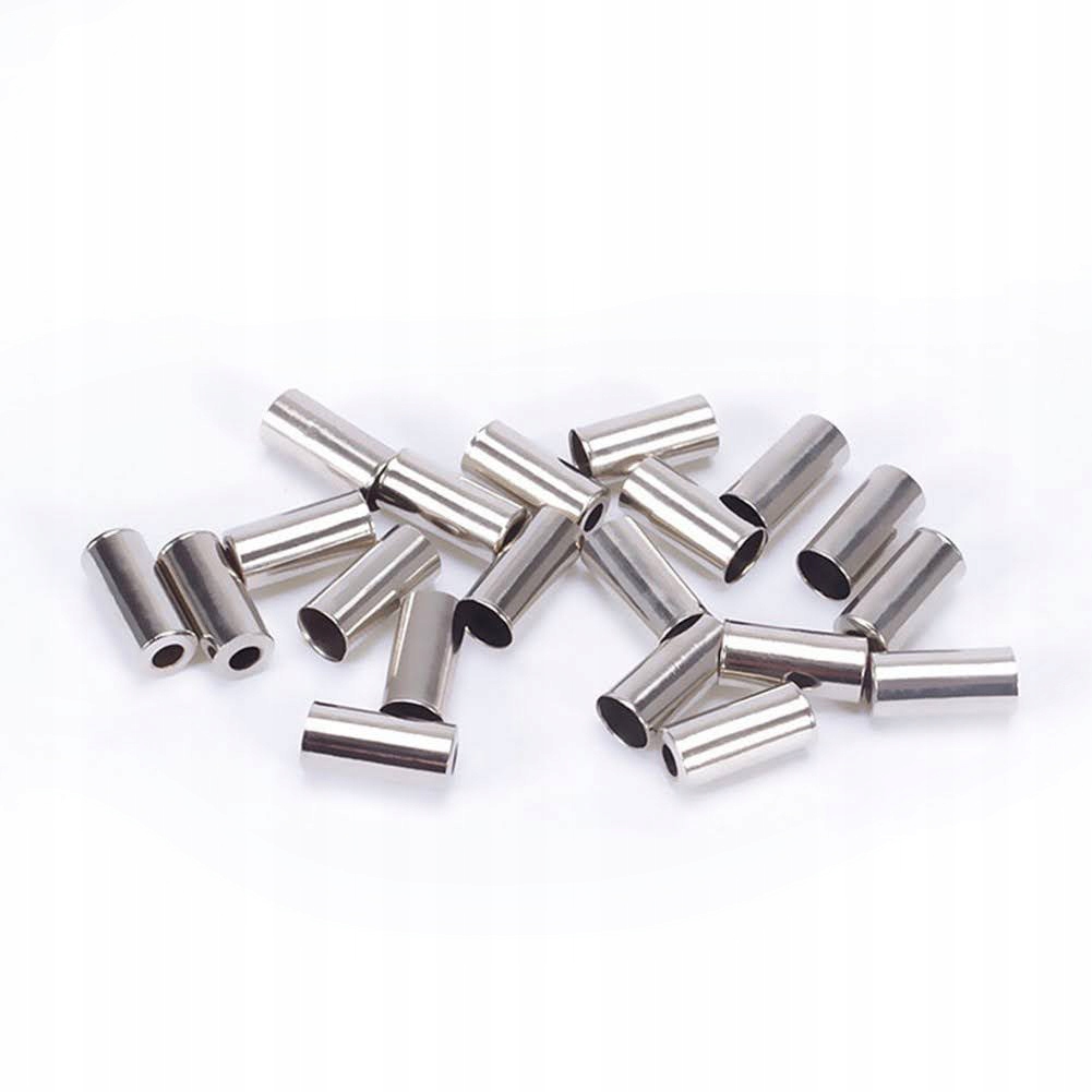 

Końcówki pancerzy srebrne 5 mm hamulec 5 szt