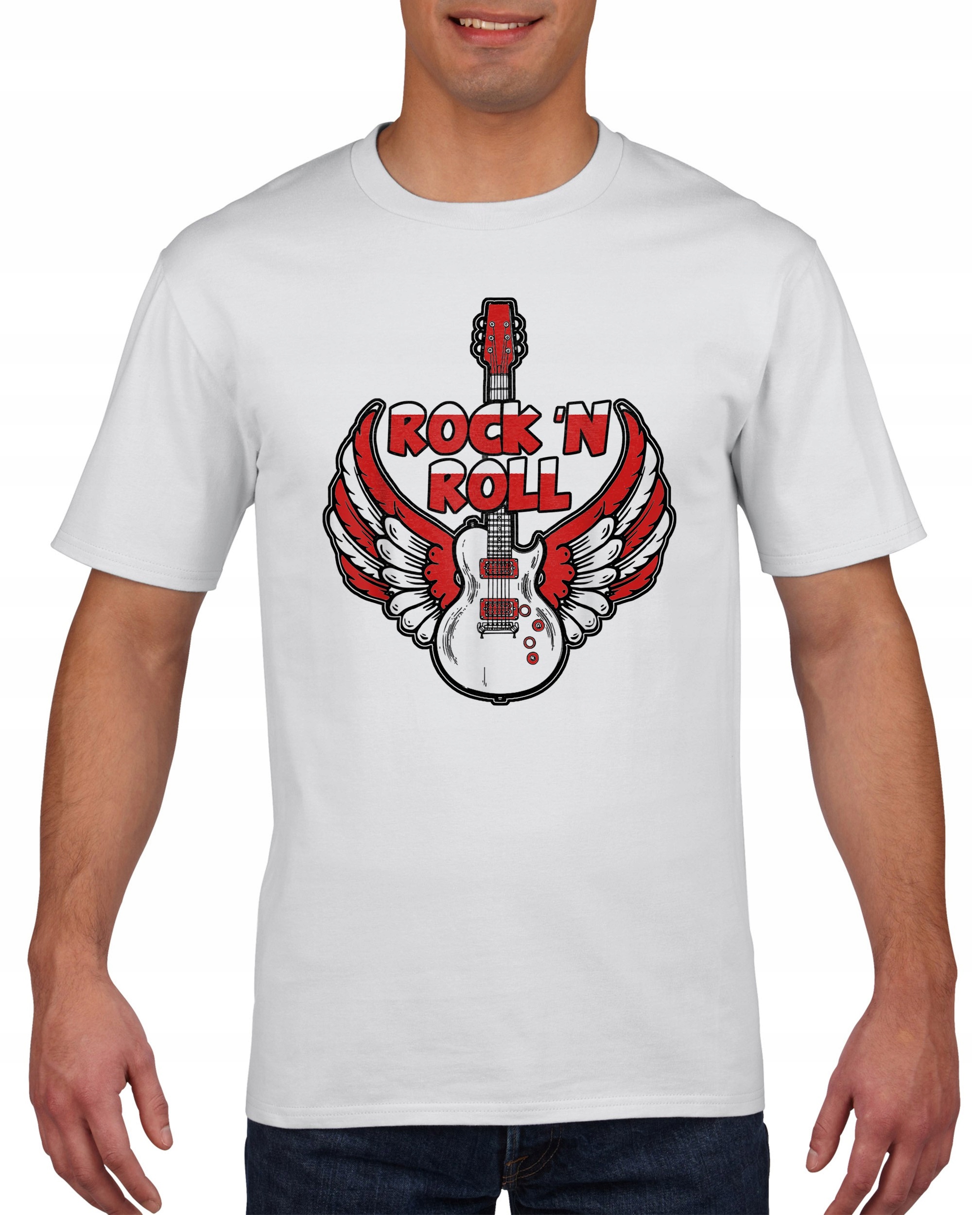 

Koszulka męska Gitara i skrzydła rock'n'roll S