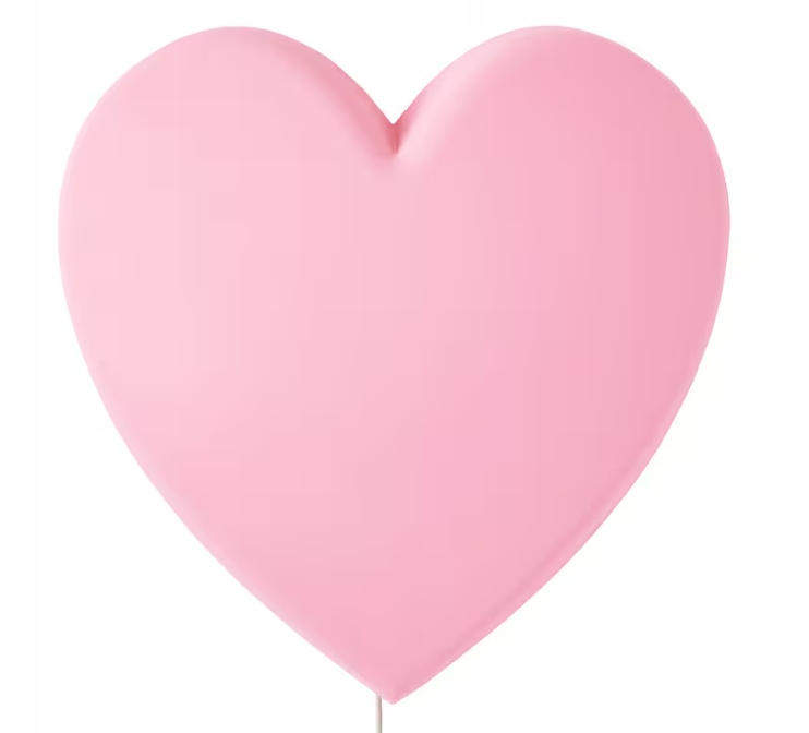 Ikea Upplyst nocna lampa ścienna lampka kinkiet dla dzieci serce Led