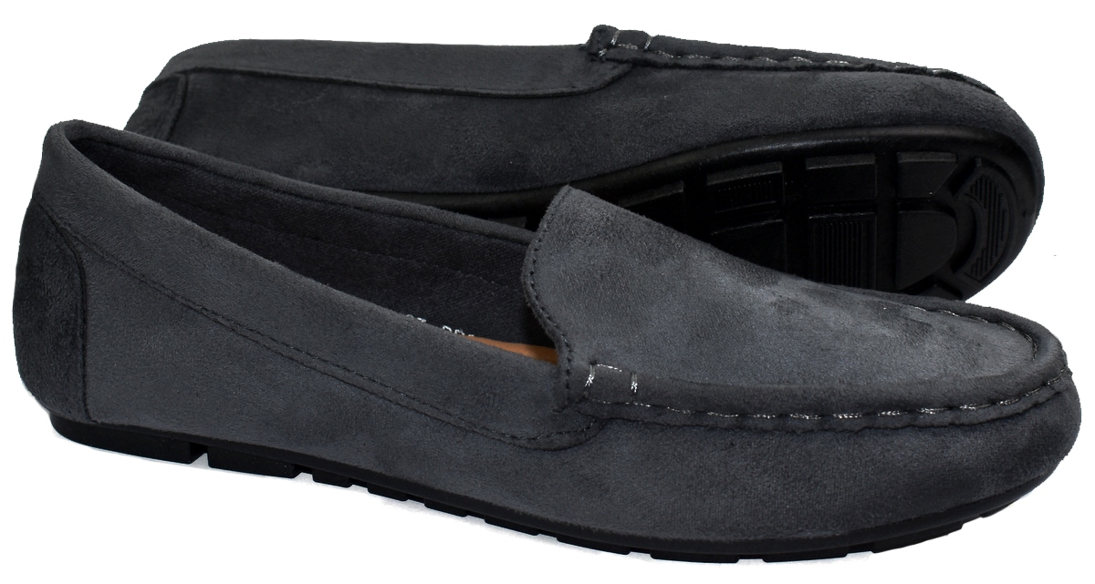 FOOTWEAR Nowe Szare PÓŁBUTY Mokasyny 24,3 cm - 38 Rozmiar (new) 38