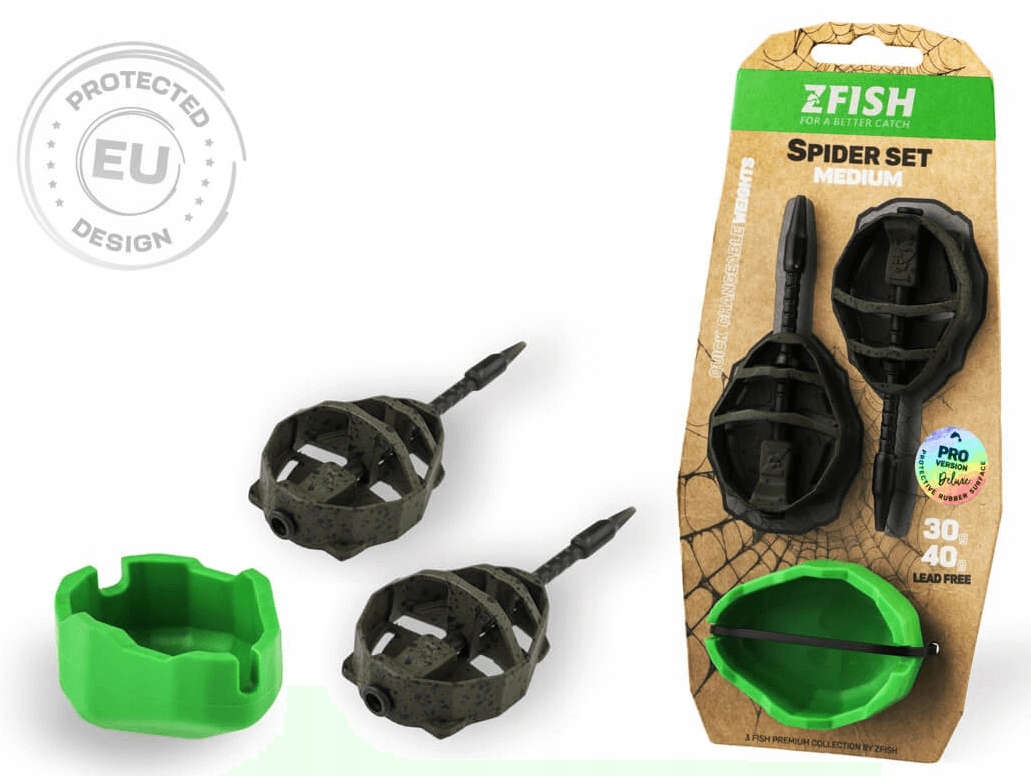 Koszyki do metody ZFish Spider Medium 30g+40g 2szt+foremka