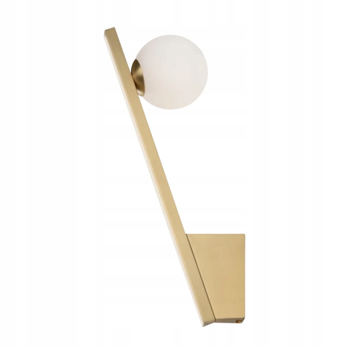 Nástenná lampa zlatá podlhovastá sklenená guľa biela 35 cm do obývacej izby Maytoni