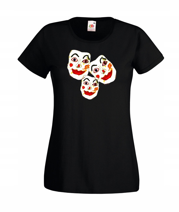 

XXL Koszulka Damska Maski Klauna Clown Joker Wzór