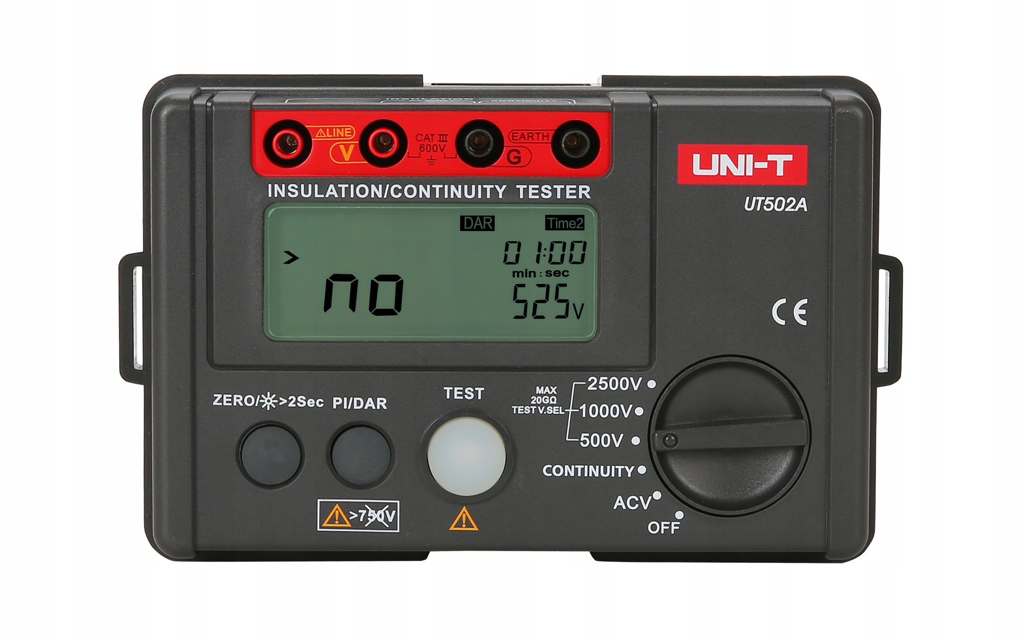 Merač izolácie Uni-T UT502A 500V 1000V 2500V Megomerač