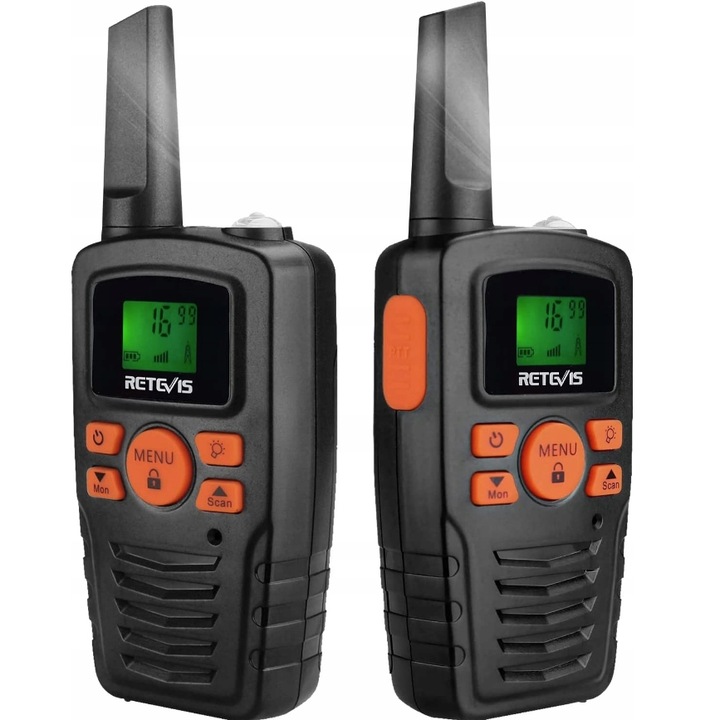 Retevis RA635 Vysílačka PMR446, 16 kanálů s krátkými vlnovkami, svítilna, 3 km