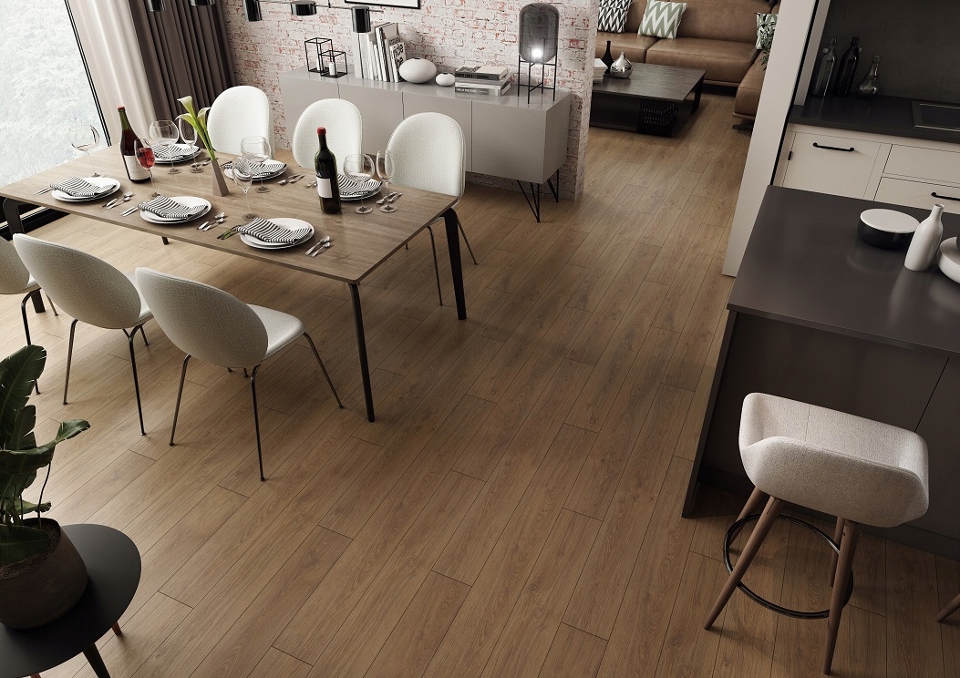 PANELE Podłogowe AUDO40084 Dąb Brownie AC5 1.73m2 Struktura synchroniczna