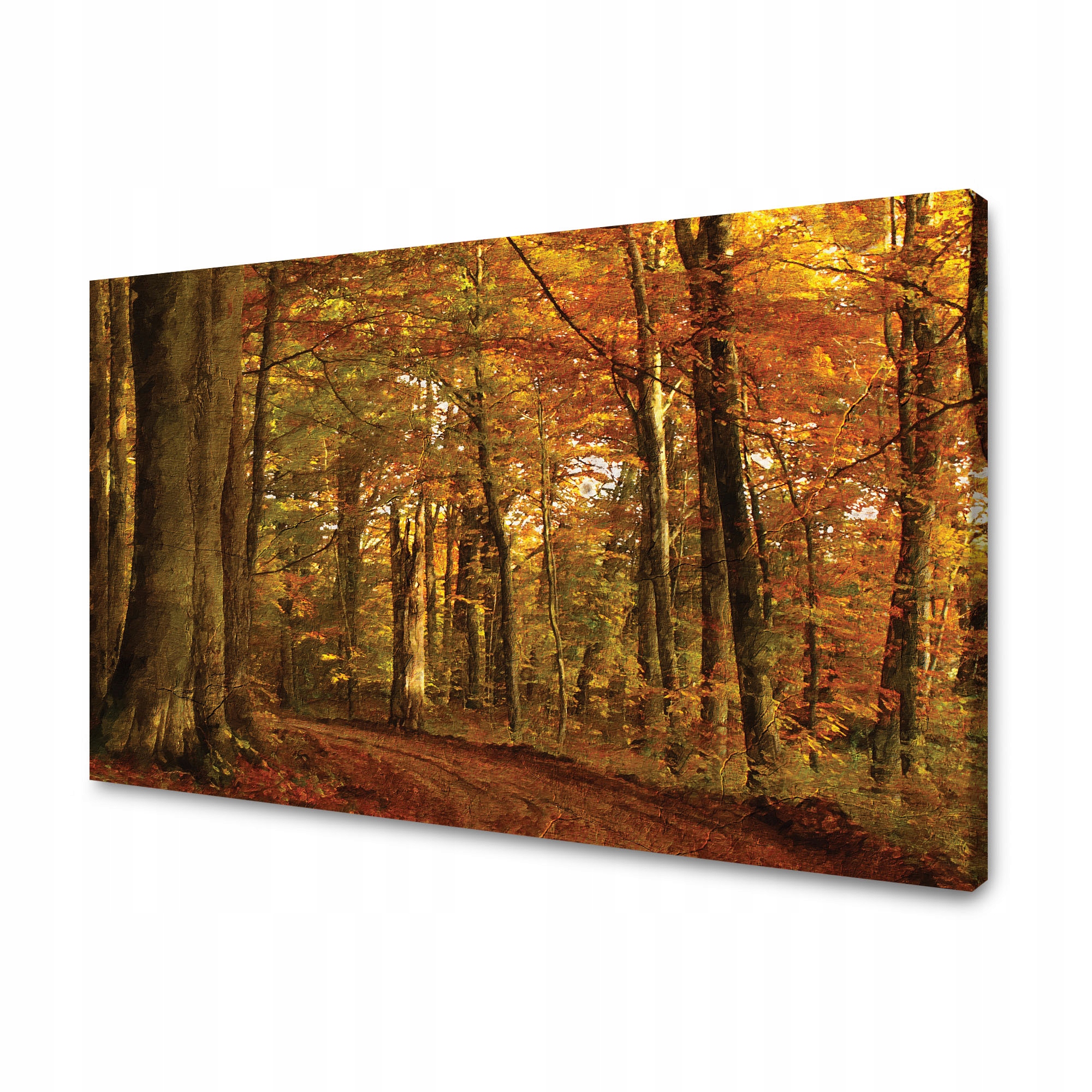 Obraz na plátně Pastelový styl Stromy Les na podzim 90x60 cm