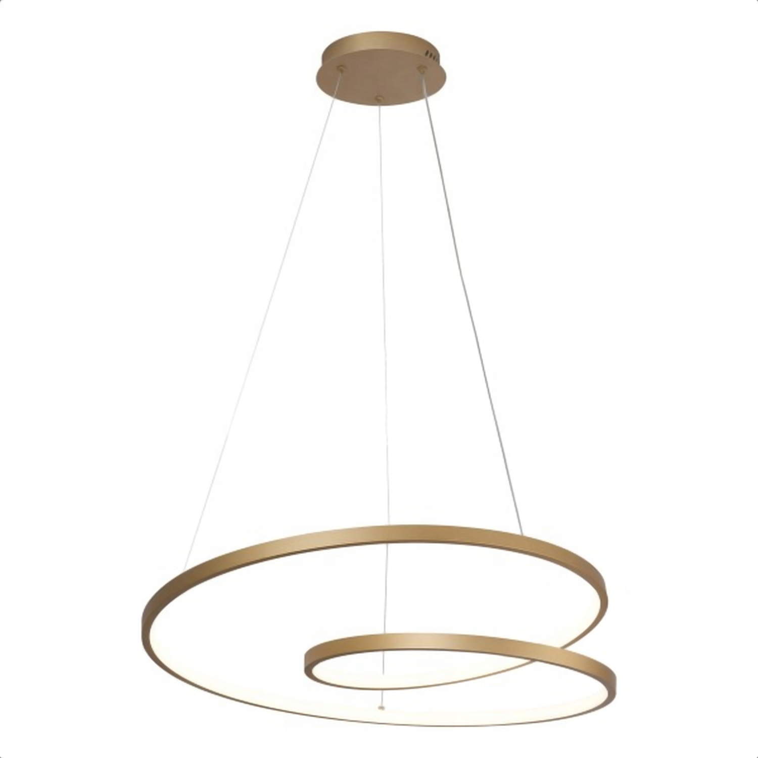 Moderní Zlatý 60 CM Led Stropní Lustr Dálkový Ovladač, 3 Barvy Světla Dálkový Ovladač