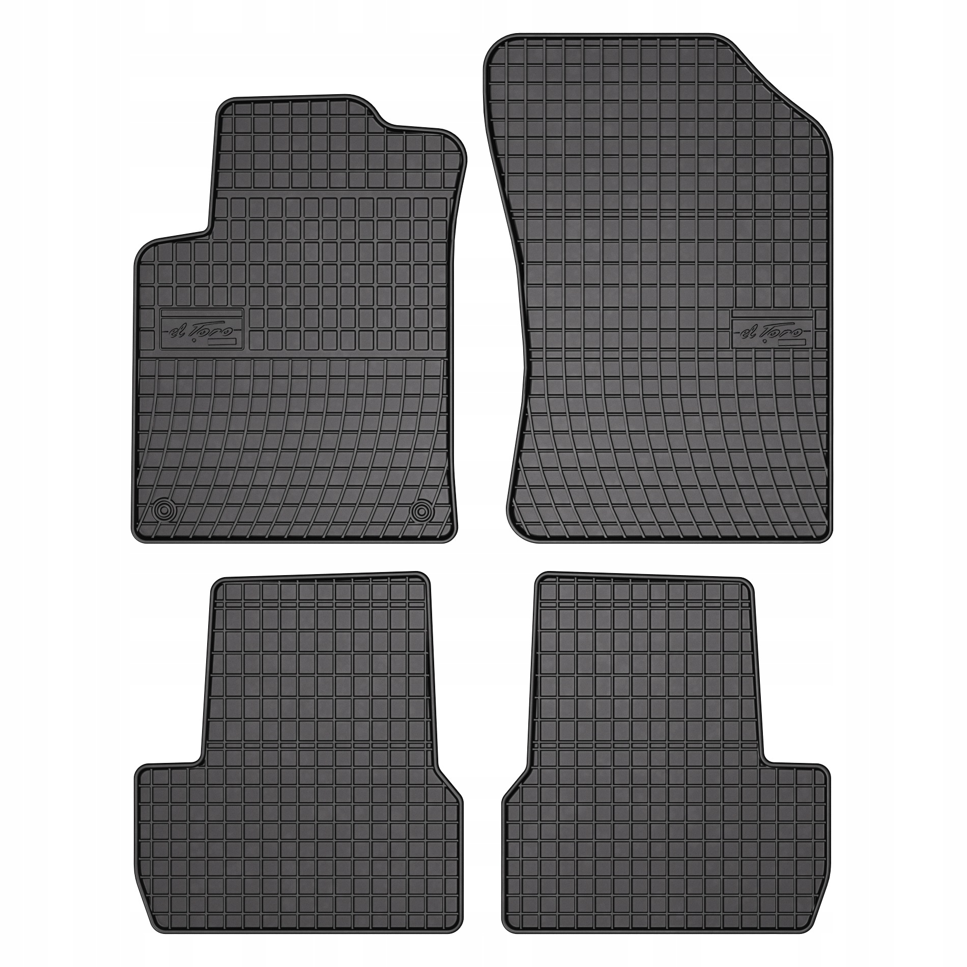 Dywaniki gumowe Frogum elToro do Citroen C3 II 2009-2016 komplet 4 szt.