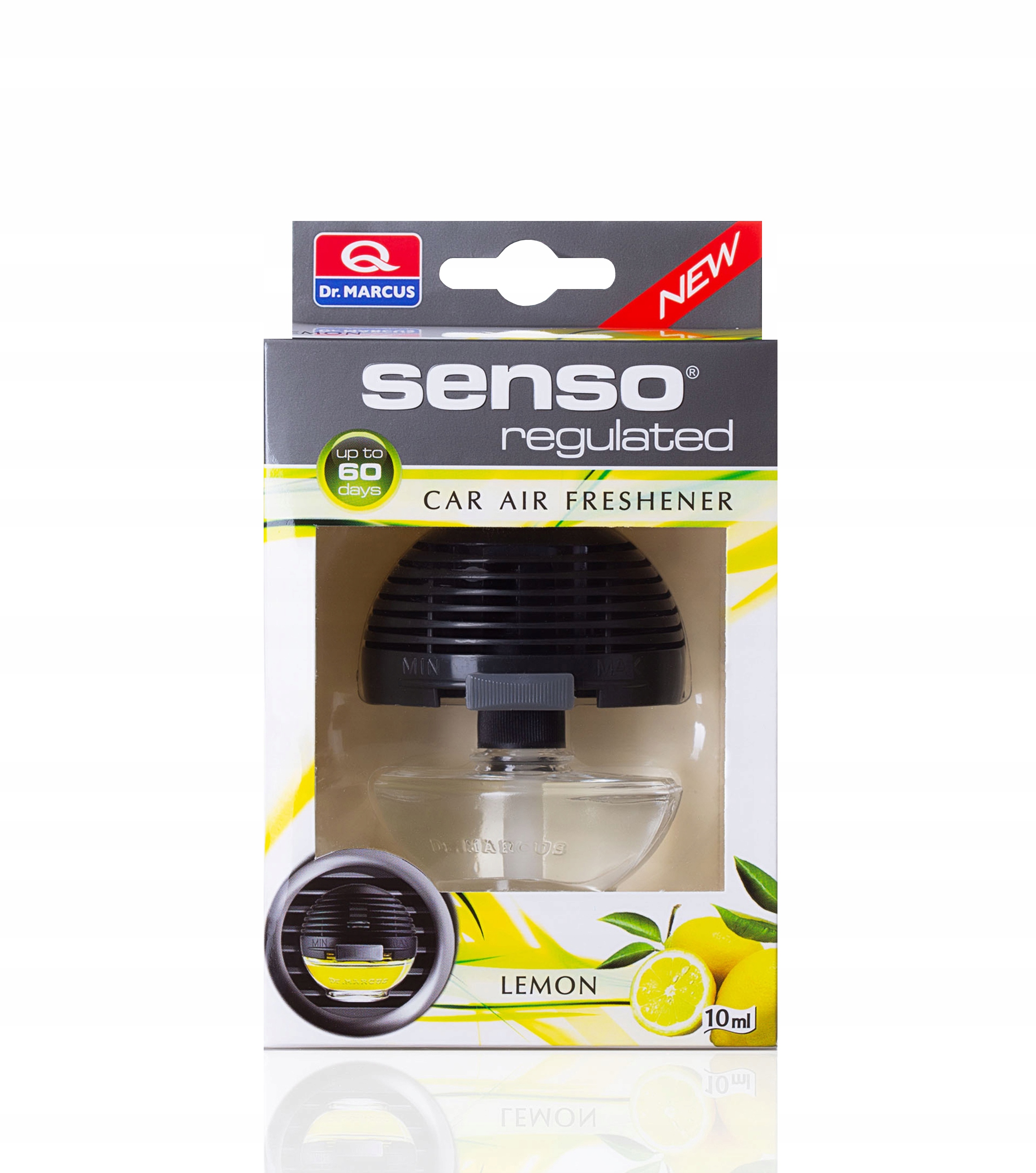 DrMarcus Senso zapach samochodowy perfumy do auta na kratę Lemon 60dni 10ml