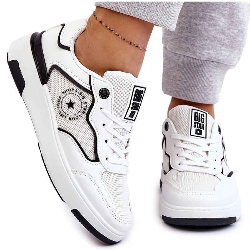 Dámské Boty Big Star LL274440 Bílo-černé 38