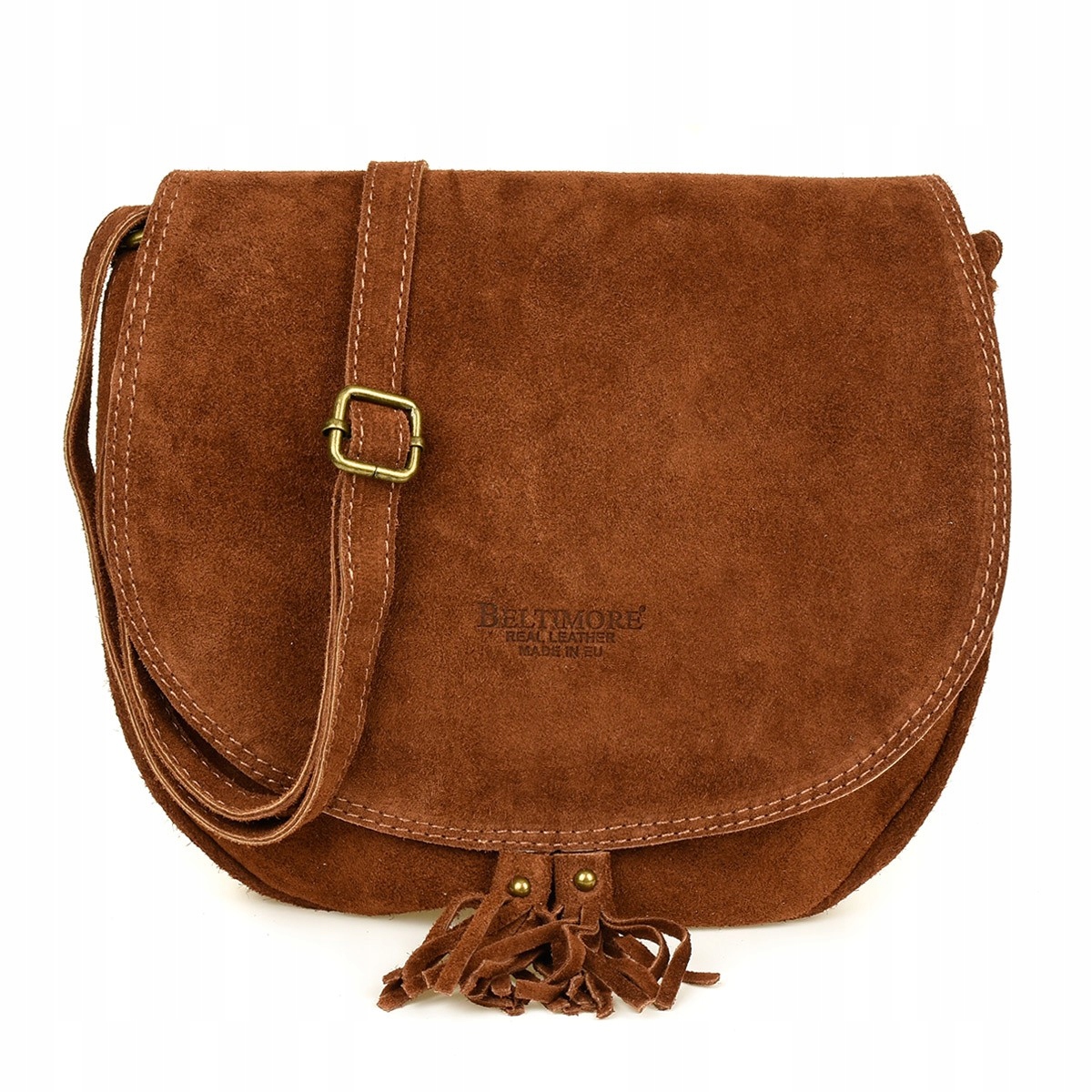 Koňaková kabelka podkova kabelka přes rameno dámská italská kůže měkká B66