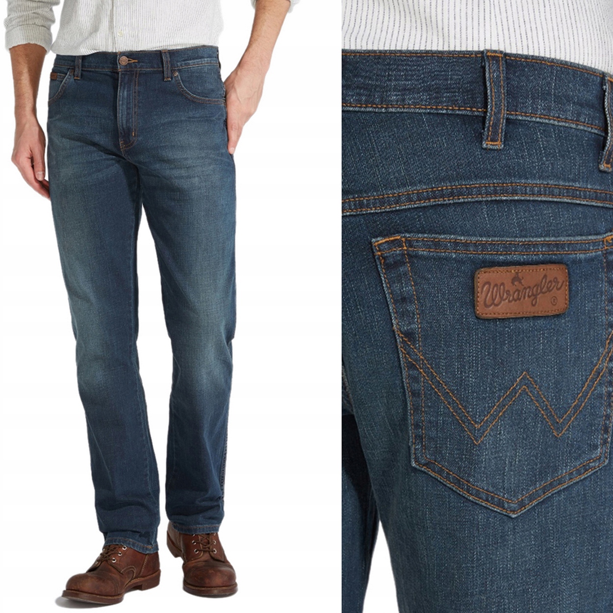 Wrangler Texas Vintage Tint klasické jednoduché džínové kalhoty W31 L34
