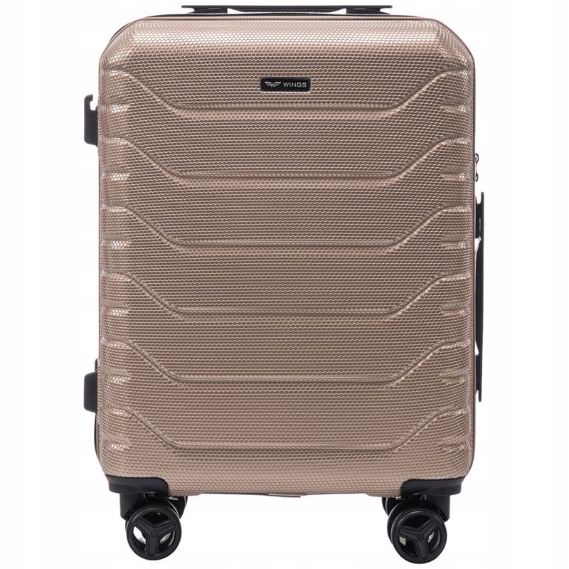 Kabinový Kufr Wings 20" 36 L Polycarbon Crake Champagne
