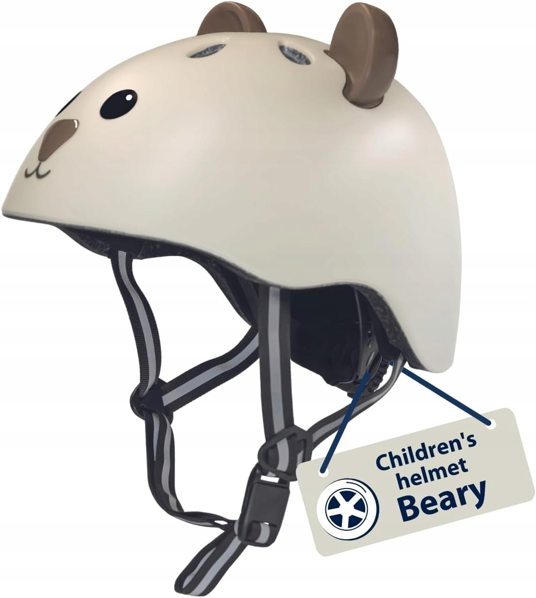 Dětská cyklistická přilba Hudora Beary Xxs 44-47 cm Mocha In-Mold