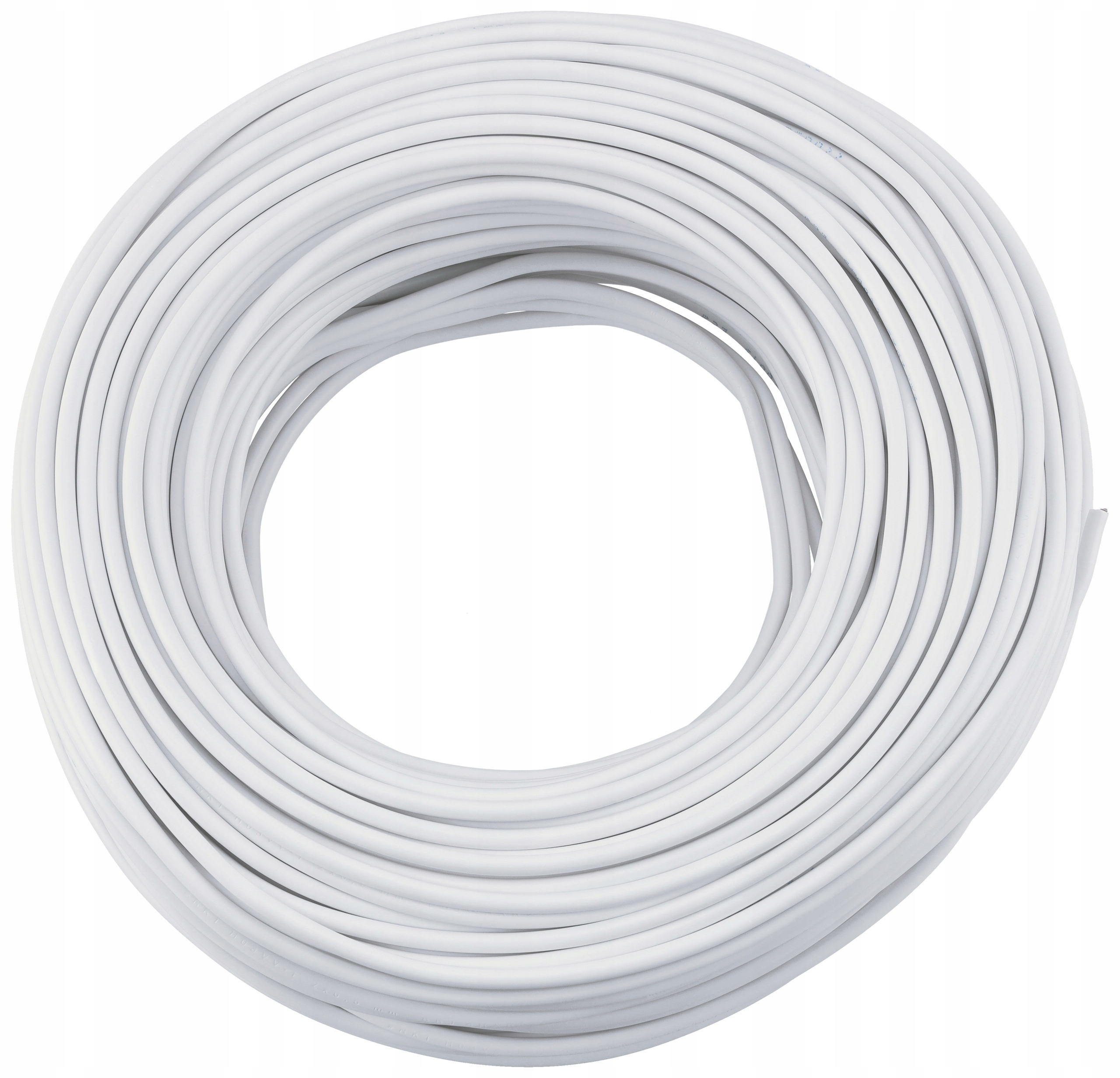 Elektrický Kabel Ohebný Instalační H03VV-F Omy 2x0,50 Bílý 100 metrů
