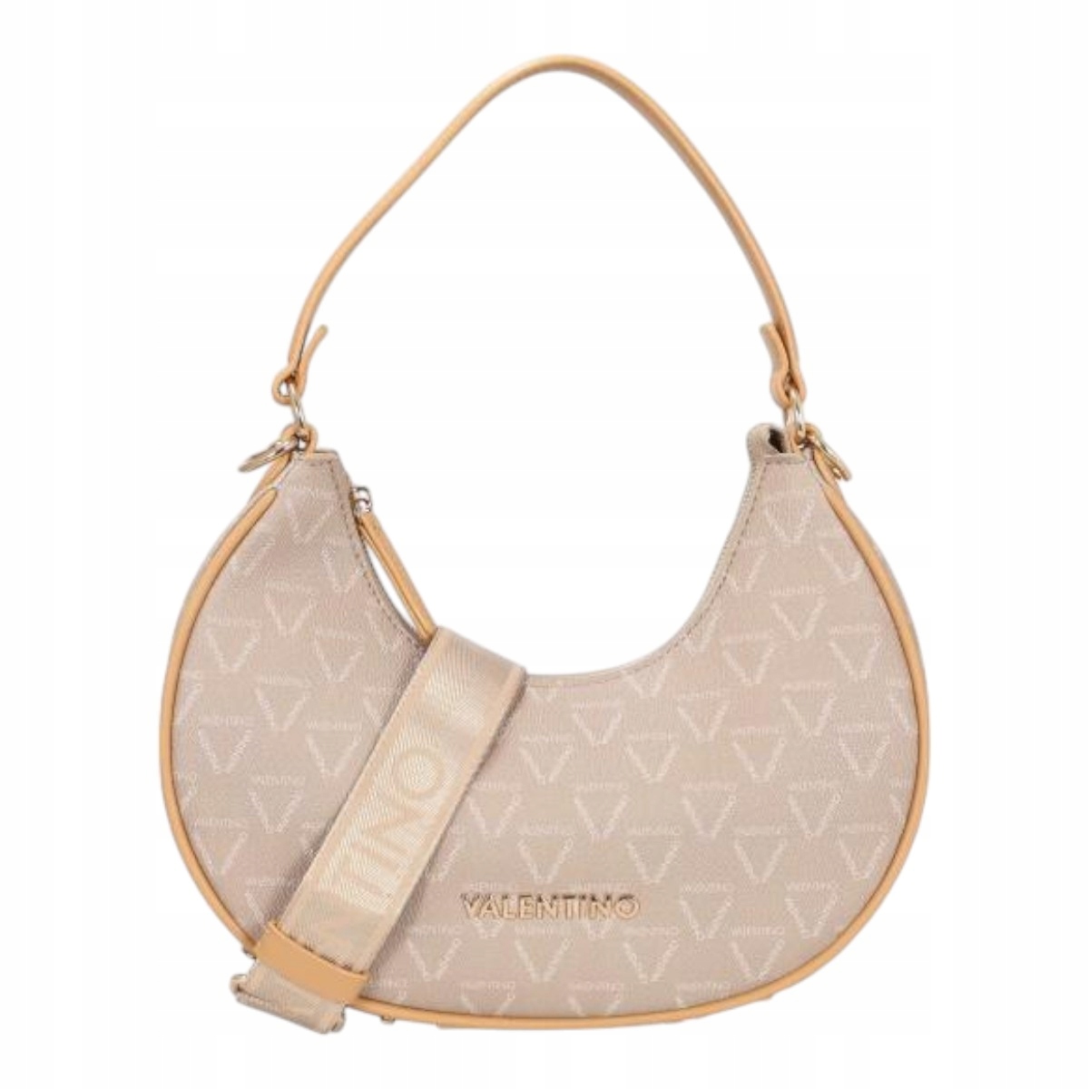 Valentino Dámská Kabelka Shelby Hobo Bag Béžová
