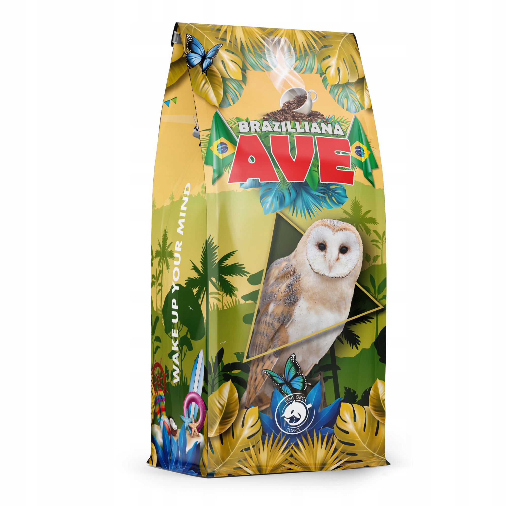 Levně Káva zrnková 1 kg Brazílie Brazillia Ave Čerstvě pražená Blue Orca Coffee