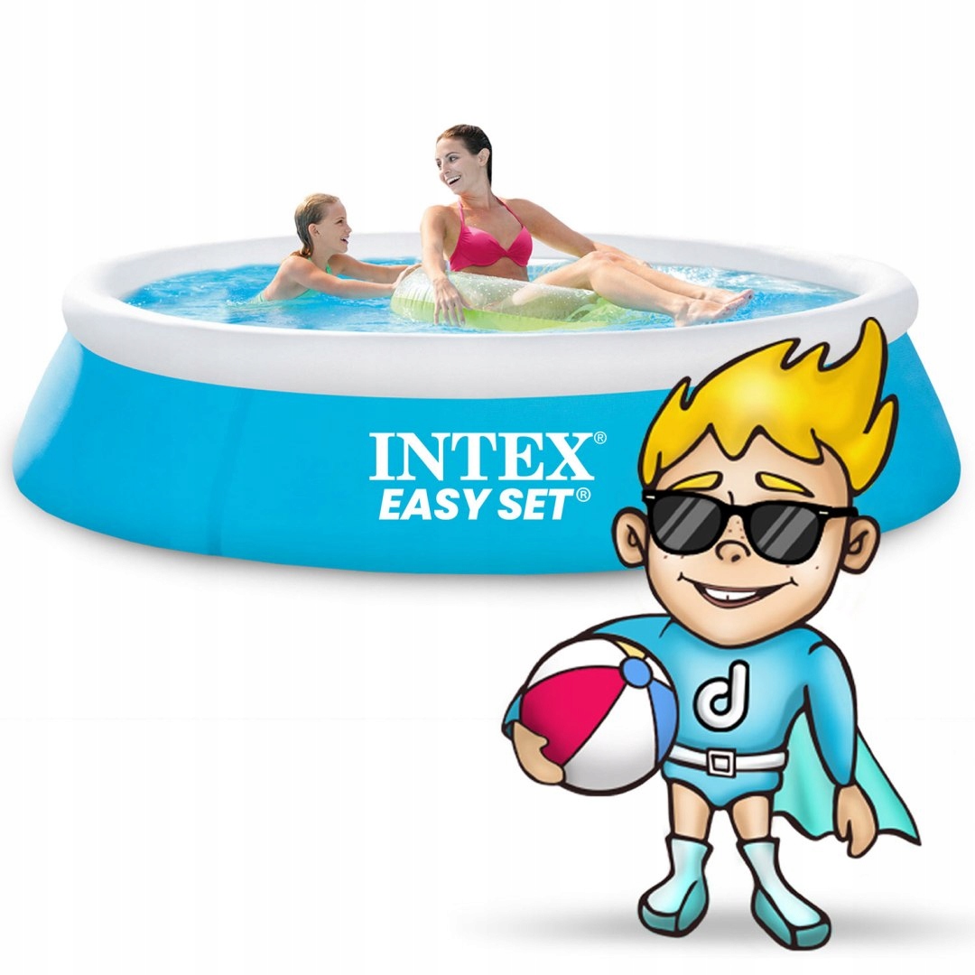 Basen rozporowy dla dzieci Intex 183x51 cm – letnia zabawa w ogrodzie