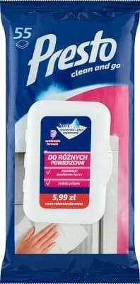

Presto ściereczki czyszczące 55szt.