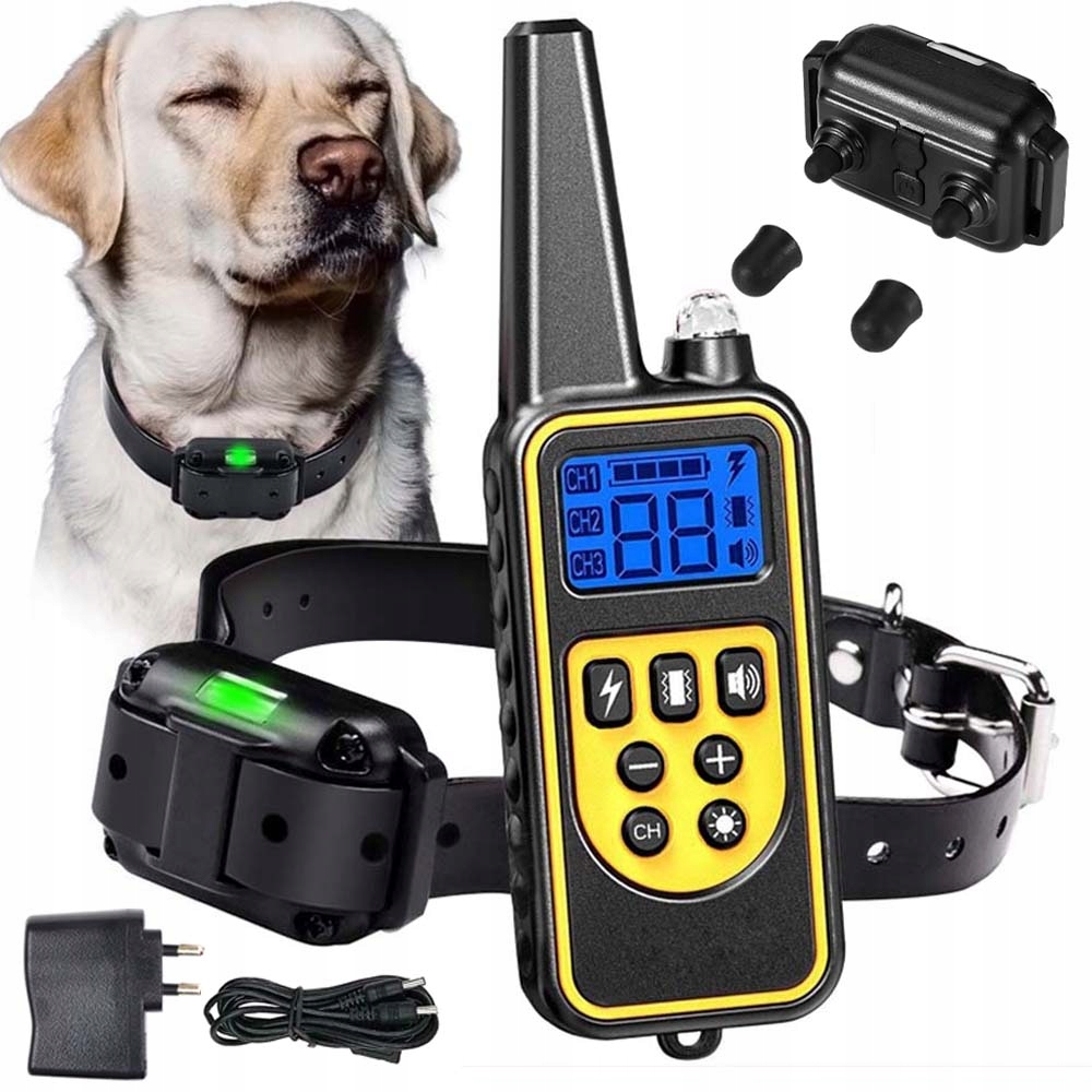 Levně Elektrický Výcvikový Obojek Pro Psa Treser 800 M S Dálkovým Ovládáním, Voděodolný