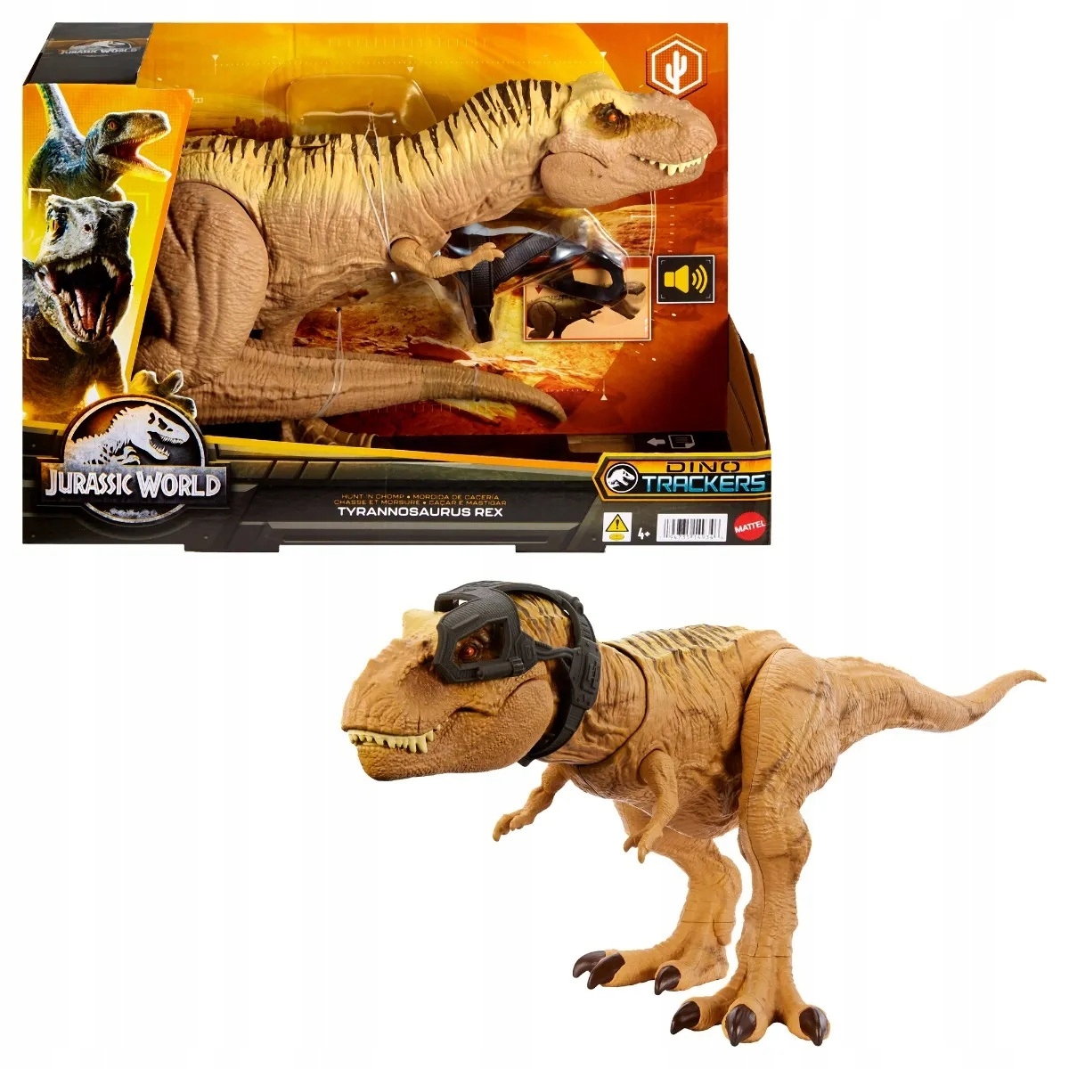 Jurassic World Tyranozaur T-Rex Polowanie i atak HNT62 dinozaur z dźwiękiem