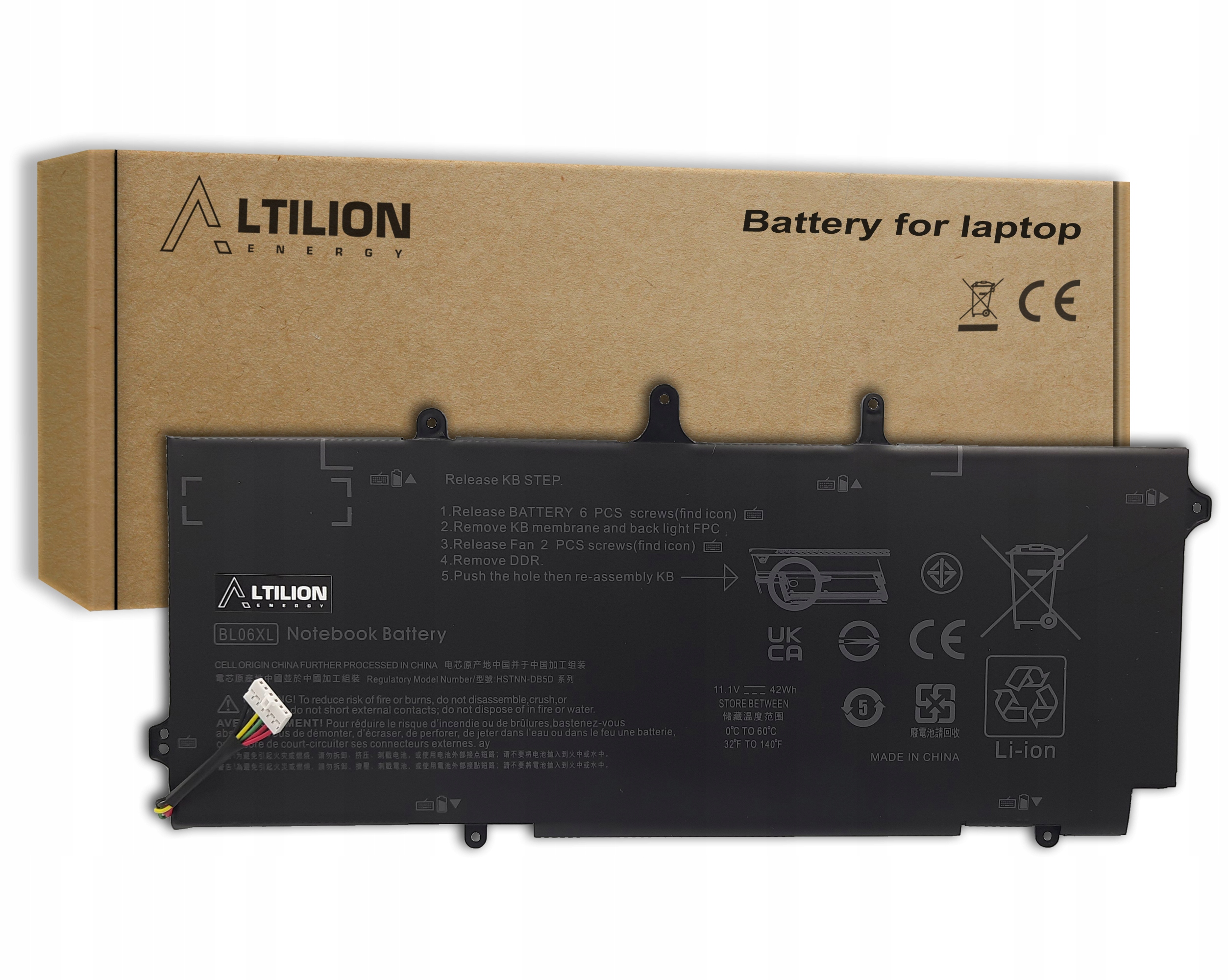 Baterie Altilion Energy BL06XL kompatibilní s Hp