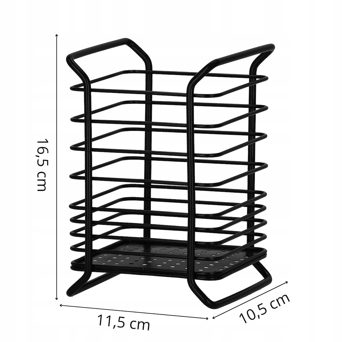 OCIEKACZ KOSZYK NA SZTUĆCE PRZYBORY KUCHENNE CZARNY DRUCIANY KOSZYCZEK Kod producenta KI0150