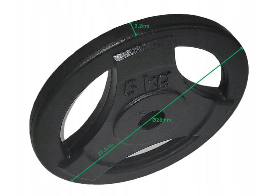 Obciążenie żeliwne 20KG kierownica 28mm ZESTAW Marka SPORT BLAST