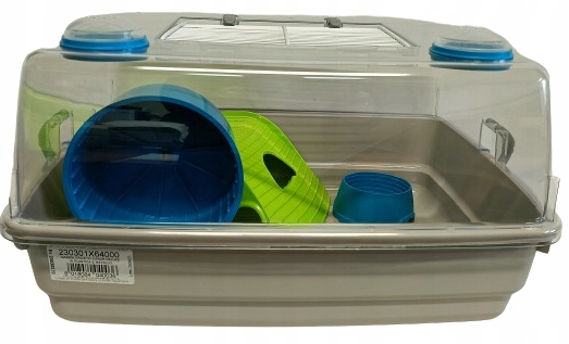 Levně Klec pro křečíka džungarského myšáka žáby s želvím navijákem miska