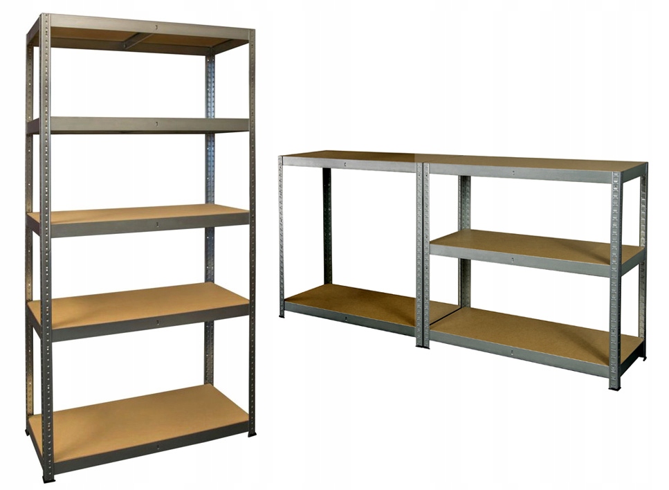 

Regał Magazynowy, Garażowy, Piwnica Metal Mdf
