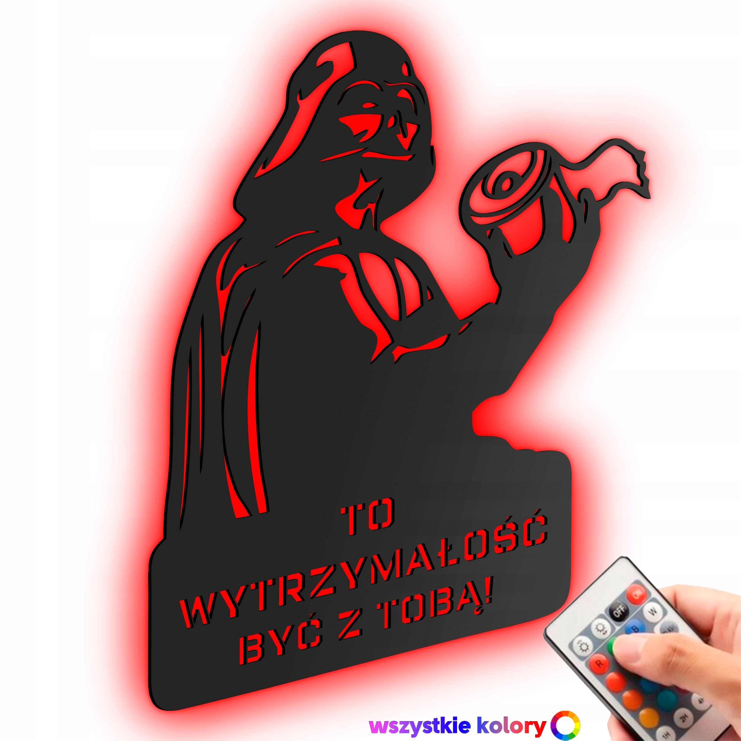 Dřevěný 3D obraz Star Wars Darth Vader Nástěnná Dekorace Noční Lampa Led