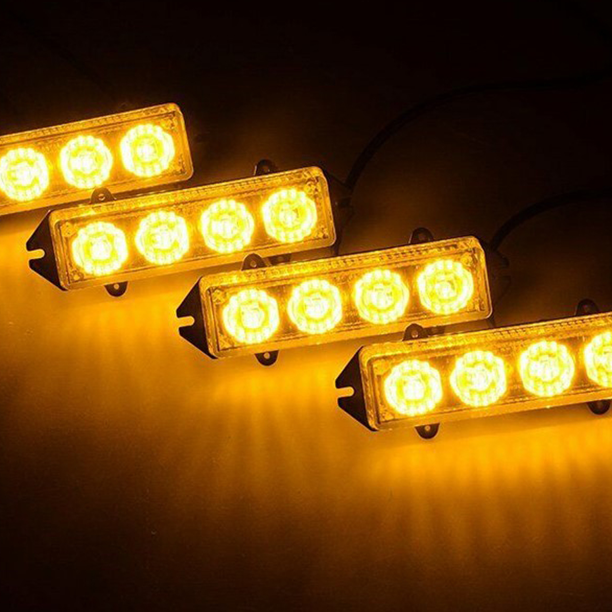 Lampa LED Stroboskopowa Pomarańczowa 12/24V Kogut z Pilotem 7 Trybów Numer katalogowy części 86662