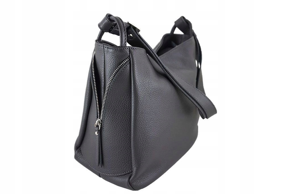 Barberini's - torebki worki skórzane - Czarna Liczba komór 1