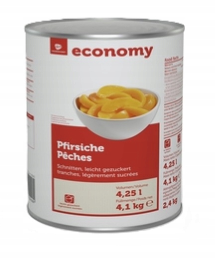 Levně 1 x 4,1 kg Tge Broskve krájené v lehkém sirupu